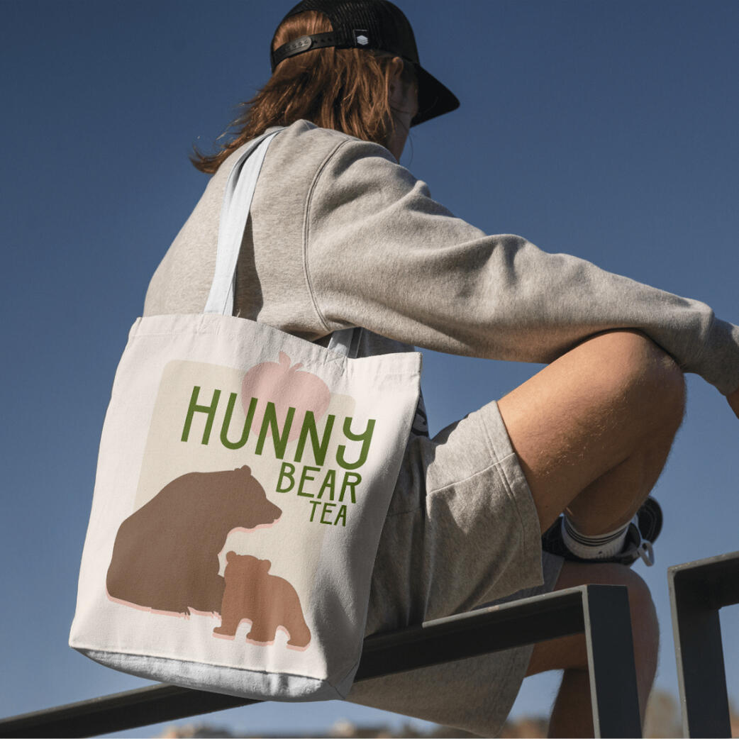 Logo and apparel design for Hunny Bear Tea