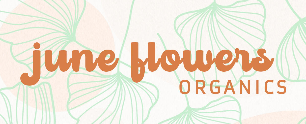 Logo design for June Flowers Organics
